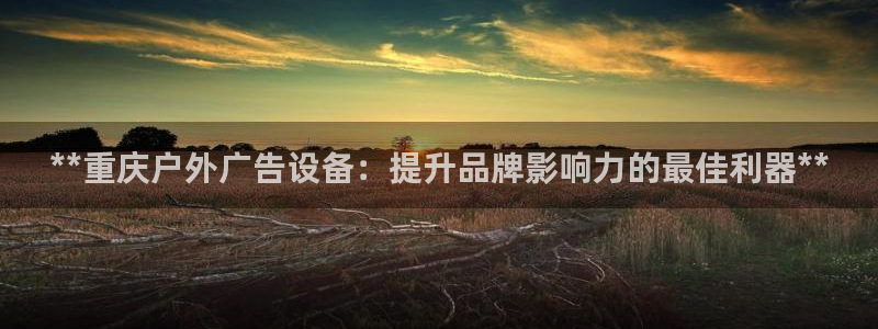 杏宇平台招商电话号码：**重庆户外广告设备：提升品牌影响力的最佳利器**