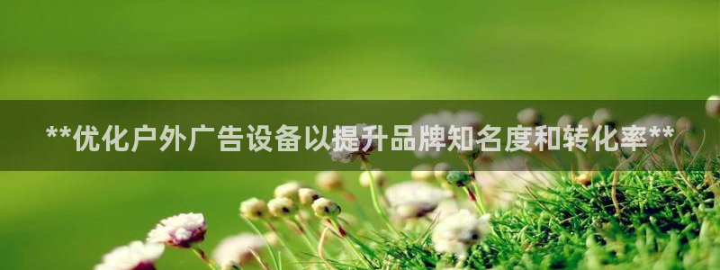 杏宇平台注册地址在哪里：**优化户外广告设备以提升品牌知名度和转化率**