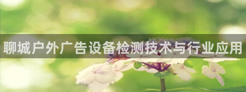 杏宇平台开户：聊城户外广告设备检测技术与