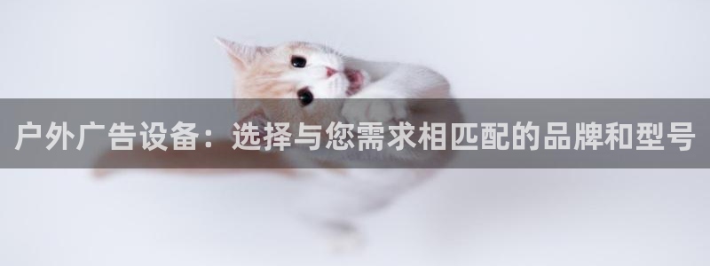 杏宇平台总代理：户外广告设备：选择与您需