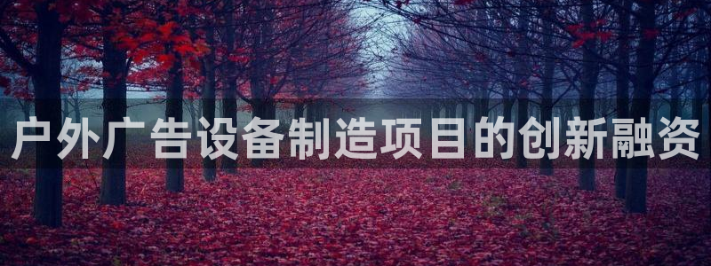 杏宇平台招商：户外广告设备制造项目的创新融资