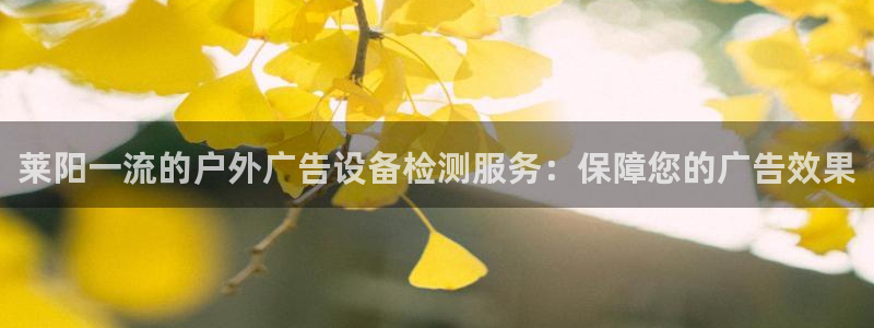 杏宇平台怎么样：莱阳一流的户外广告设备检