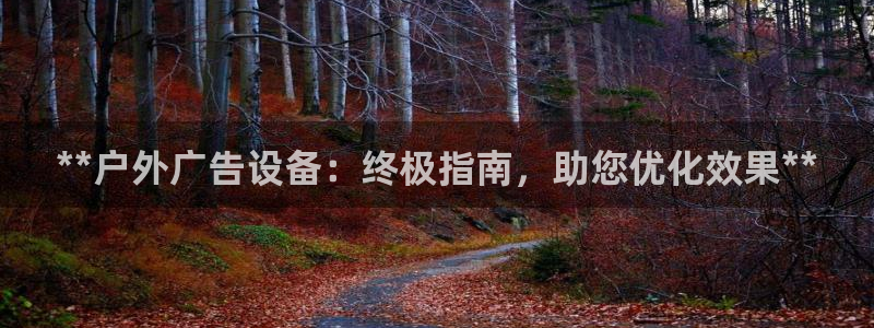 杏宇平台代理怎么赚钱快：**户外广告设备：终极指南，助您优化效果**