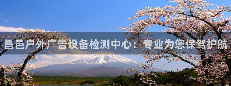 杏宇代理注册：昌邑户外广告设备检测中心：专业为您保驾护航