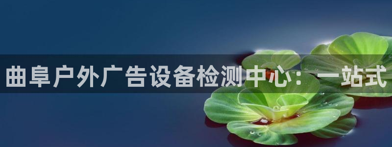 杏宇平台主管：曲阜户外广告设备检测中心：一站式