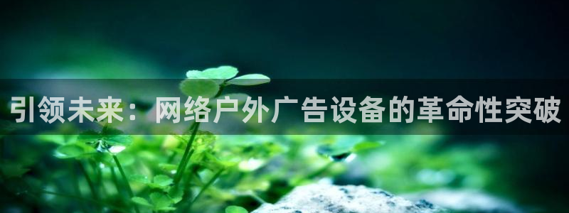 杏宇平台注册地址：引领未来：网络户外广告设备的革命性突破