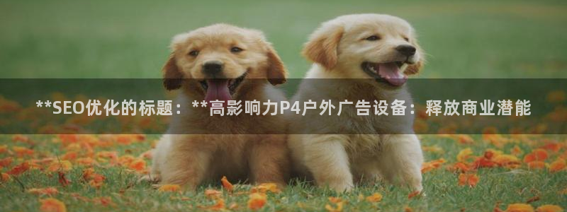 杏宇平台开户：**SEO优化的标题：**高影响力P4户外广告设备：释放商业潜能