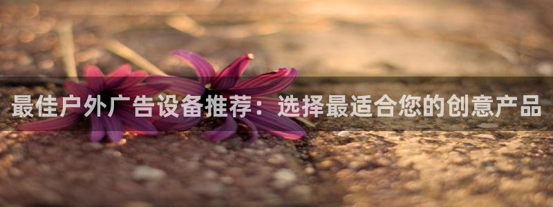 杏宇平台登陆：最佳户外广告设备推荐：选择最适合您的创意产品